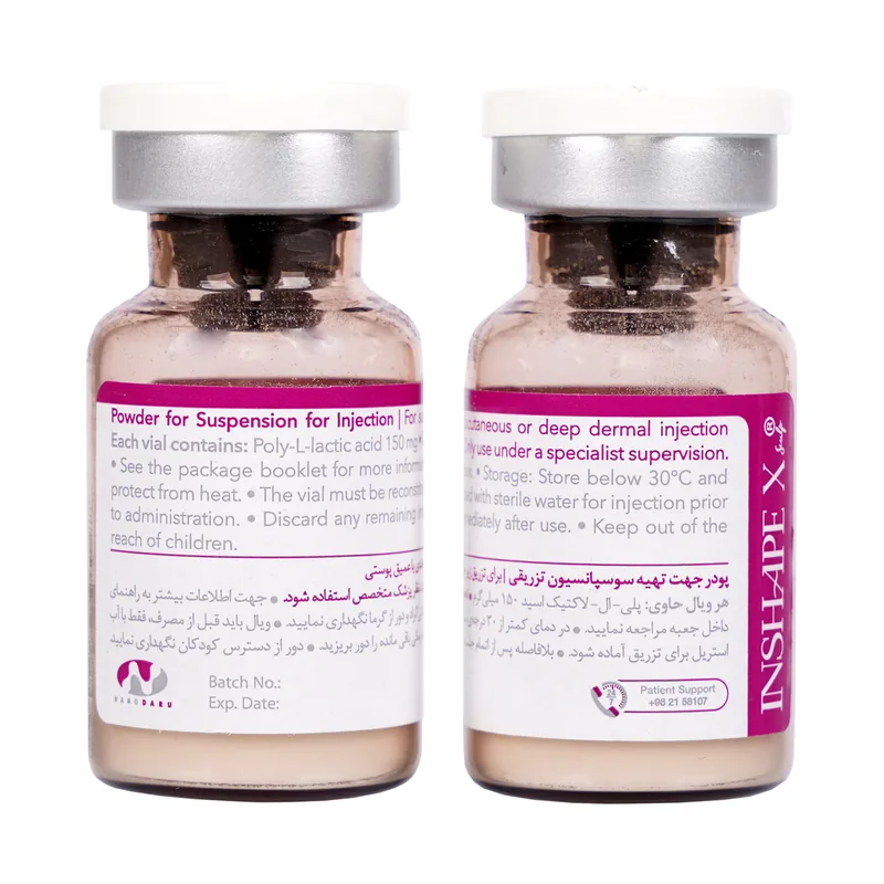 ویال‌های پودر PLLA در INSHAPE X SCULPT